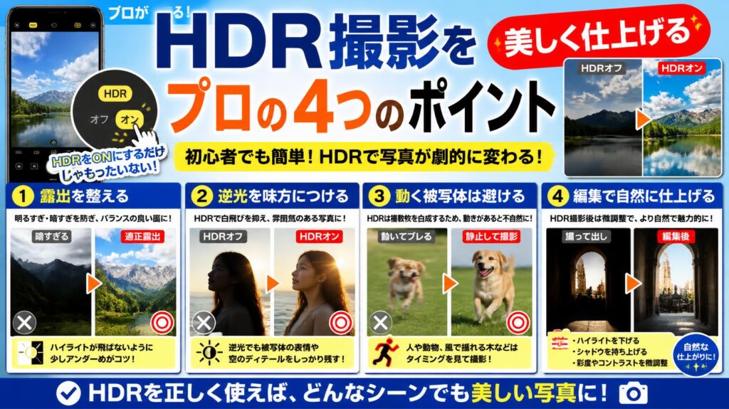 HDR撮影をキレイに仕上げるプロのコツ
