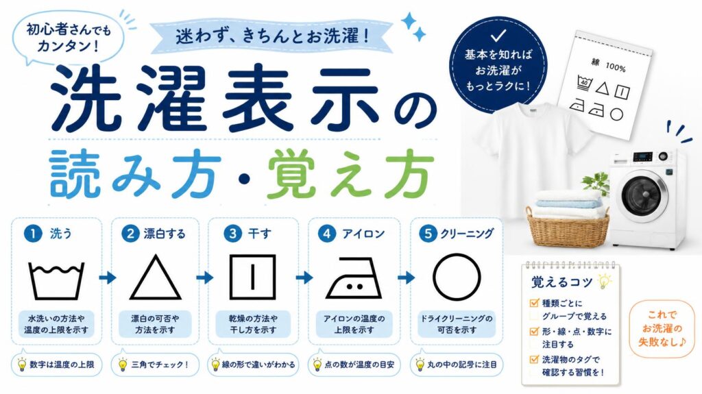 洗濯マークの簡単な見方・覚え方