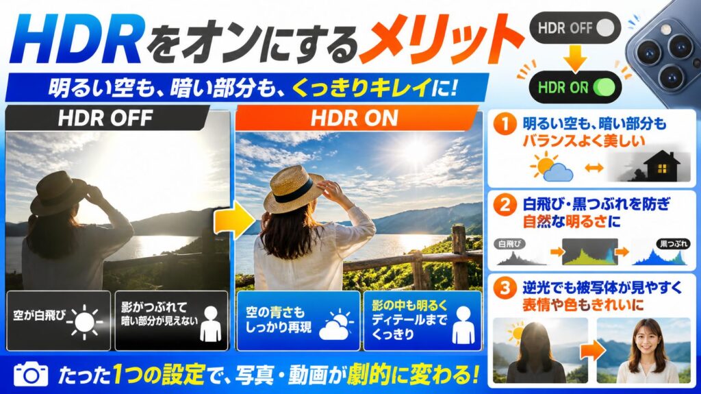 HDRをオンにするメリット