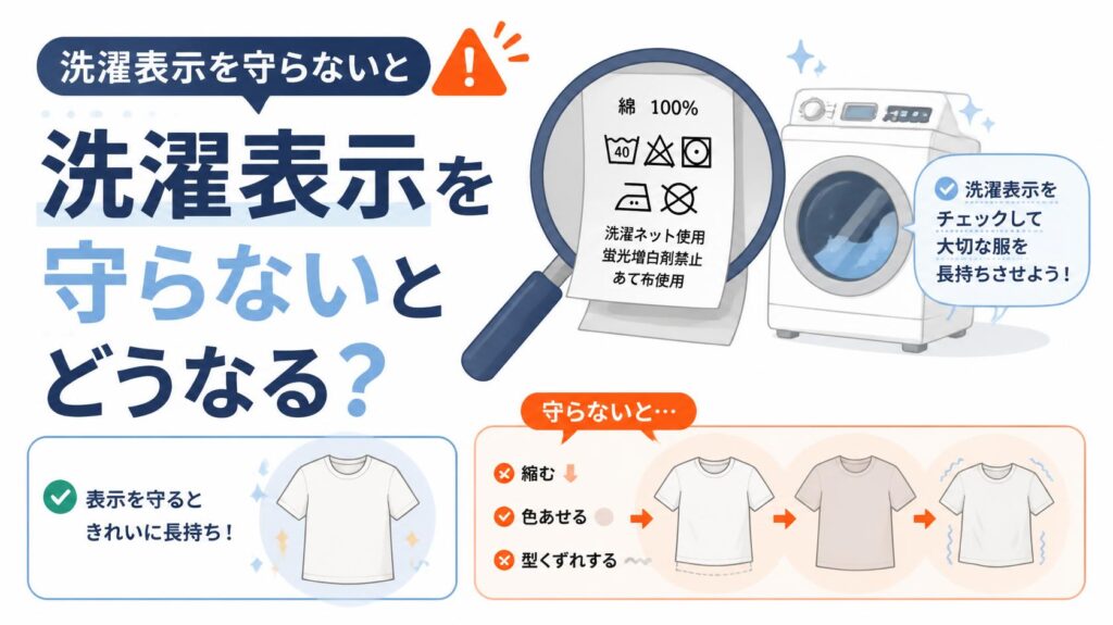 洗濯マークを守らないとどうなる？