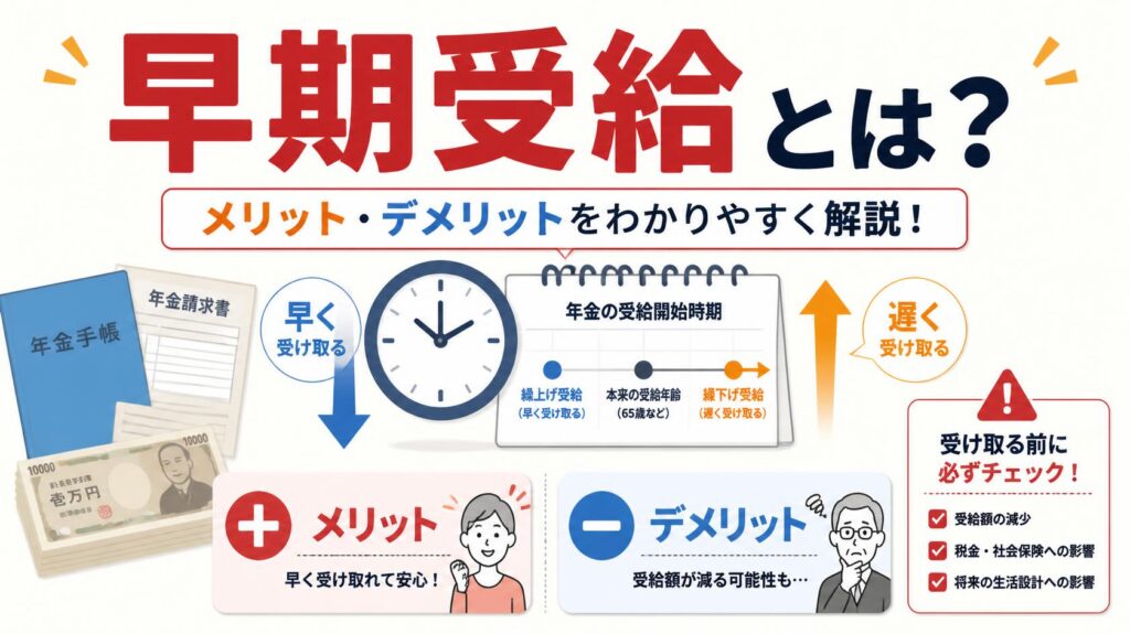 年金の“繰上げ受給”とは?メリット・デメリットを解説