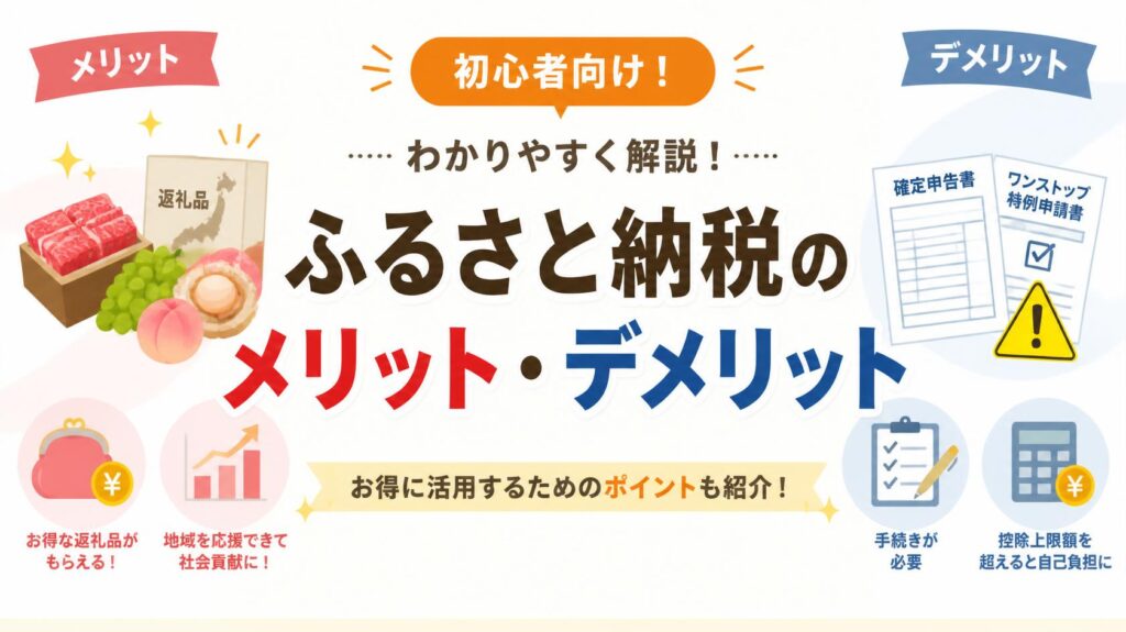 ふるさと納税のメリットとデメリット